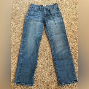 J. Crew Women's StraightAway Blue Jeans Size 24
